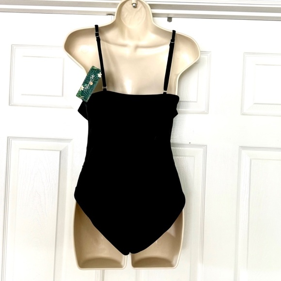 Blooming Jelly Swimsuit One Piece Black Tummy Control Modest Flattering Medium - Picture 2 of 7